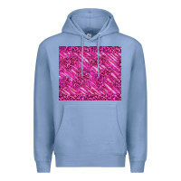 Colony Blue pink glitter with leopard pattern Premium Hoodie - TumblerDesignByShophia