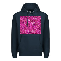 Navy pink glitter with leopard pattern Premium Hoodie - TumblerDesignByShophia