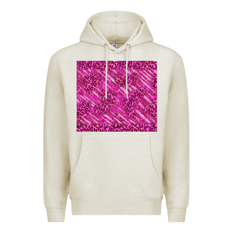 Pink Glitter With Leopard Pattern Premium Hoodie by TumblerDesignByShophia | Teevron