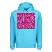 Ocean Blue pink glitter with leopard pattern Premium Hoodie - TumblerDesignByShophia