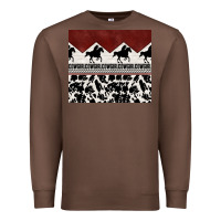 Chestnut cowgirl with cowhide Premium Sweatshirt - TumblerDesignByShophia
