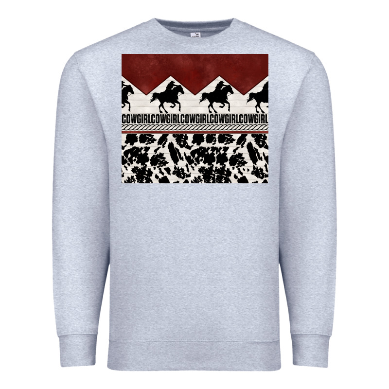 Cowgirl With Cowhide Premium Sweatshirt by TumblerDesignByShophia | Teevron
