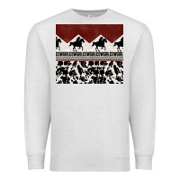 Oatmeal Heather cowgirl with cowhide Premium Sweatshirt - TumblerDesignByShophia