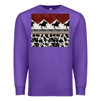 Purple cowgirl with cowhide Premium Sweatshirt - TumblerDesignByShophia