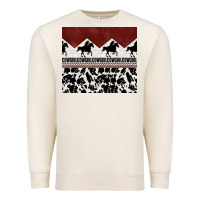 Sandshell cowgirl with cowhide Premium Sweatshirt - TumblerDesignByShophia