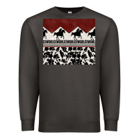 Smoke cowgirl with cowhide Premium Sweatshirt - TumblerDesignByShophia