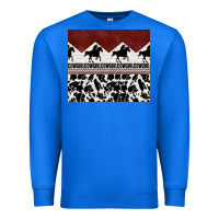 True Royal cowgirl with cowhide Premium Sweatshirt - TumblerDesignByShophia