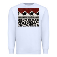 White cowgirl with cowhide Premium Sweatshirt - TumblerDesignByShophia