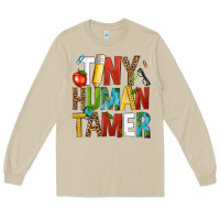 Mushroom tiny human tamer Long Sleeve Tee - NancyCooperArtShop