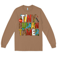 Toasted Coconut tiny human tamer Long Sleeve Tee - NancyCooperArtShop