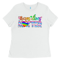 White trans lives matter Ladies Tee - HRA Design Shop