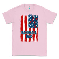 Bubblegum Pink baseball dad american flag Classic Tee - JahusDesignShop