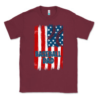 Burgundy baseball dad american flag Classic Tee - JahusDesignShop