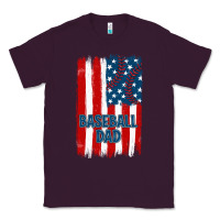 Plum baseball dad american flag Classic Tee - JahusDesignShop