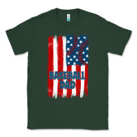 Sports Green baseball dad american flag Classic Tee - JahusDesignShop
