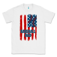White baseball dad american flag Classic Tee - JahusDesignShop
