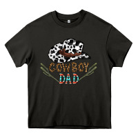 Asphalt cowboy dad Heavy Core Tee - CowhideDigitalArt