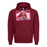 Burgundy Valentine Sloth Zipper Hoodie - Bettercallsaul