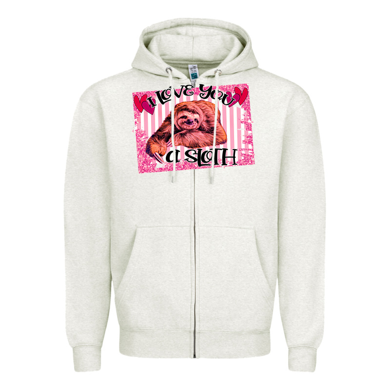 Valentine Sloth Zipper Hoodie by Bettercallsaul | Teevron