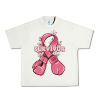 Pistachio survivor breast cancer with boxing gloves Urban Heavy Tee - MaliasSmallBusiness