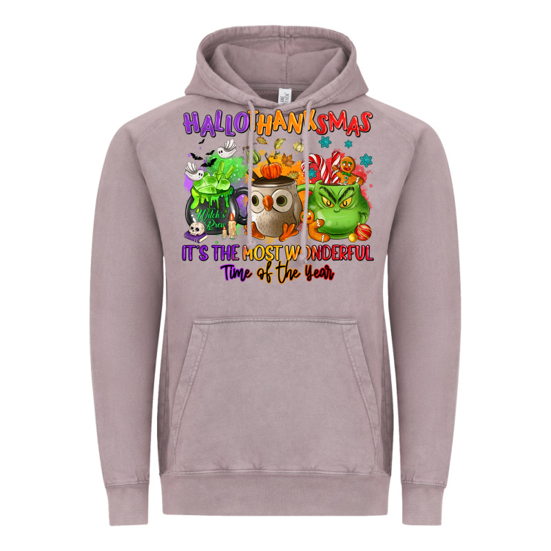 Hallothanksmas Vintage Hoodie by NancyCooperArtShop | Teevron