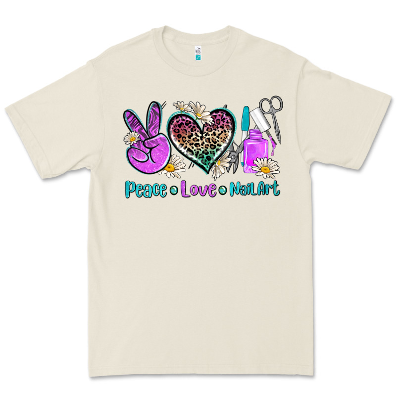 Peace Love Nail Art Premium Tee by AdoDesignShop | Teevron