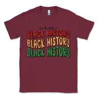 Burgundy i am black history Classic Tee - MaliasSmallBusiness
