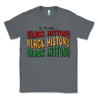 Charcoal Heather i am black history Classic Tee - MaliasSmallBusiness
