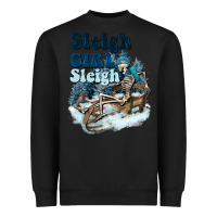 Black sleigh girl sleigh skeleton Heavyweight Sweatshirt - NancyCooperArtShop