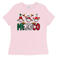 Bubblegum Pink mexico gnome Ladies Tee - CowhideDigitalArt