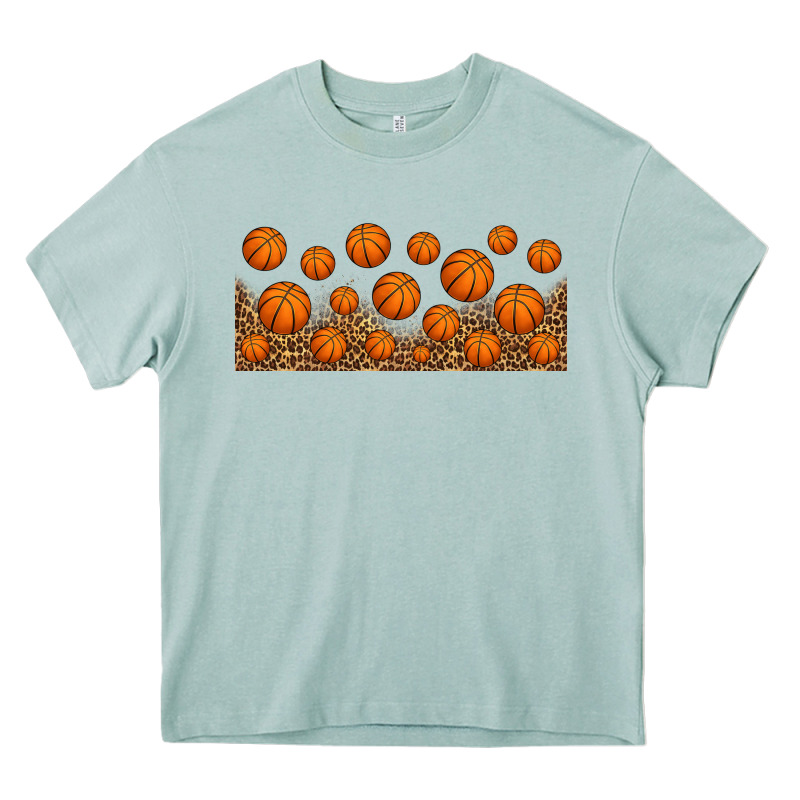Leopard Basketball 16oz Libbey Glass Heavy Core Tee by HRA Design Shop | Teevron