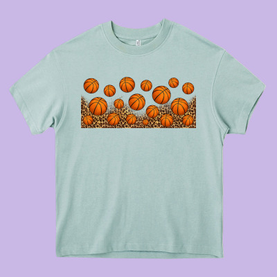 Leopard Basketball 16oz Libbey Glass Heavy Core Tee Designed By Hra Design Shop