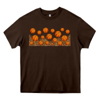 Chocolate Brown leopard basketball 16oz libbey glass Heavy Core Tee - HRA Design Shop