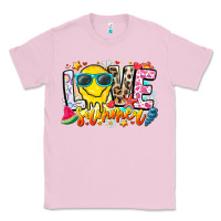 Bubblegum Pink Love Summer Classic Tee - CowhideDigitalArt