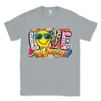 Heather Grey Love Summer Classic Tee - CowhideDigitalArt