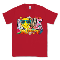 Red Love Summer Classic Tee - CowhideDigitalArt