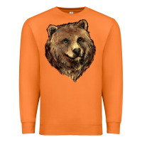 Carrot Grizzly Bear Head Premium Sweatshirt - HowdyJamesFarm