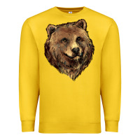 Lemon Grizzly Bear Head Premium Sweatshirt - HowdyJamesFarm