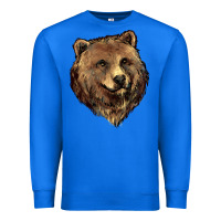 True Royal Grizzly Bear Head Premium Sweatshirt - HowdyJamesFarm