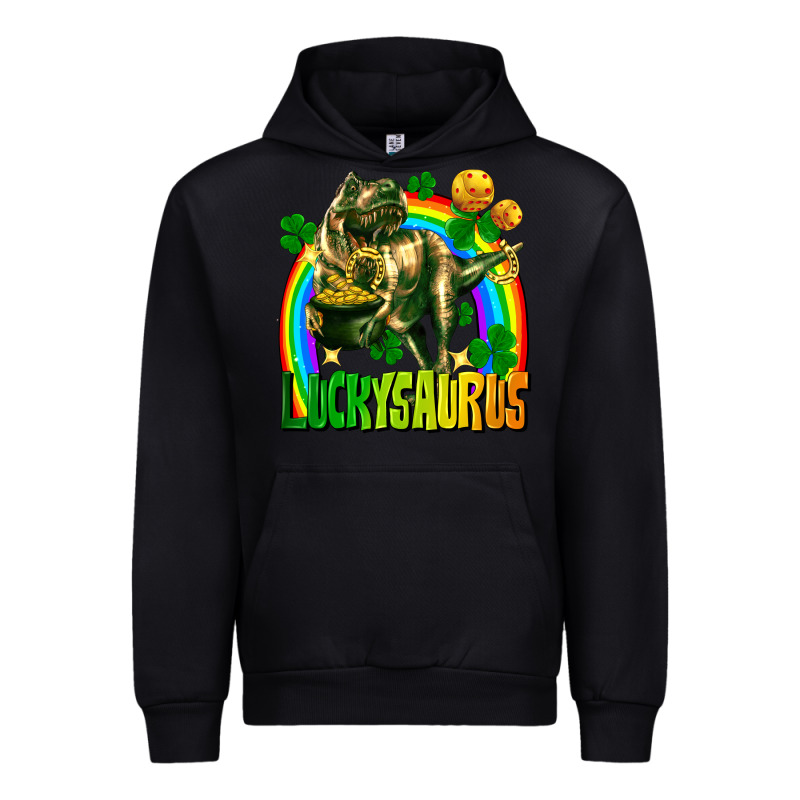 Luckysaurus St. Patricks Day Urban Hoodie by FaDigitalArtStudio | Teevron
