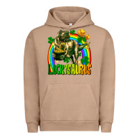Pigment Burro luckysaurus St. Patricks Day Urban Hoodie - FaDigitalArtStudio