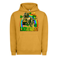 Pigment Peanut Butter luckysaurus St. Patricks Day Urban Hoodie - FaDigitalArtStudio