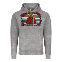 Cloud Rock lady of guadalupe serape and roses Vintage Hoodie - Jasminsmagicworld