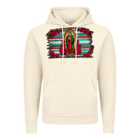 Vintage Artic lady of guadalupe serape and roses Vintage Hoodie - Jasminsmagicworld