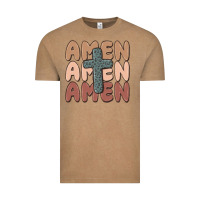 Vintage Coffee amen Vintage Tee - MaliasSmallBusiness