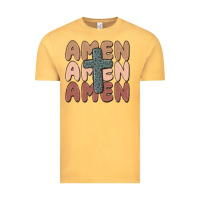 Vintage Mustard amen Vintage Tee - MaliasSmallBusiness