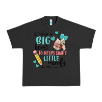 Pigment Black it takes a big hearts to helps shape little minds Urban Heavy Tee - MaliasSmallBusiness