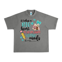 Tornado it takes a big hearts to helps shape little minds Urban Heavy Tee - MaliasSmallBusiness