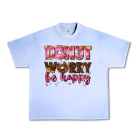 Grape Ice donut worry be happy Urban Heavy Tee - AdoDesignShop