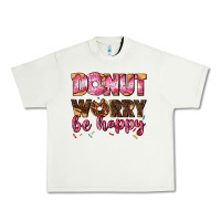 Pistachio donut worry be happy Urban Heavy Tee - AdoDesignShop